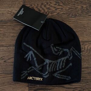Arc'teryx Black and Gold Beanie